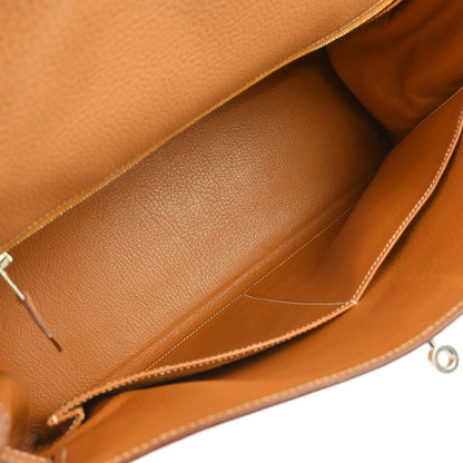 Hermes Natural Vache Liegee Kelly 35 Retourne 2way Shoulder Handbag