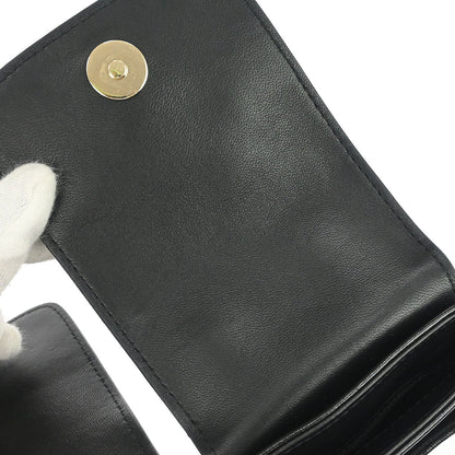 Chanel 2019 Black Calfskin Double Pocket Flap Shoulder Bag