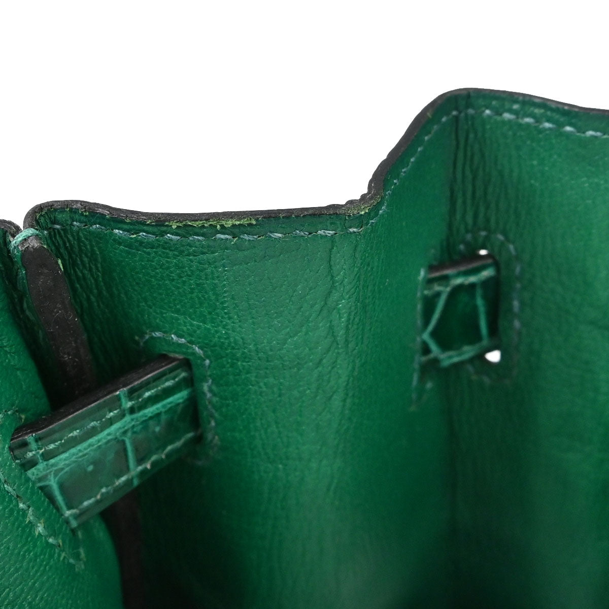 Hermes * Vert Emerald Porosus Birkin 30 Handbag