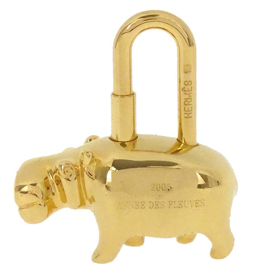 Hermes 2005 Annee Des Fleuves Cadena Gold Small Good