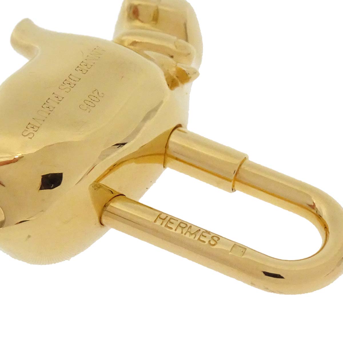 Hermes 2005 Annee Des Fleuves Cadena Gold Small Good