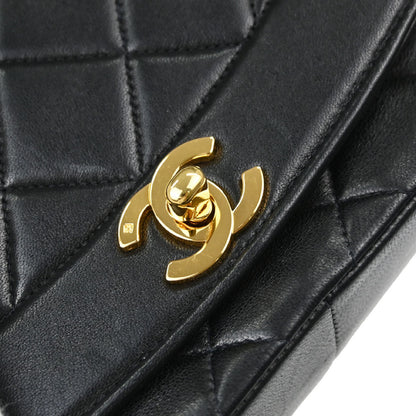 Chanel Black Lambskin Medium Diana Shoulder Bag