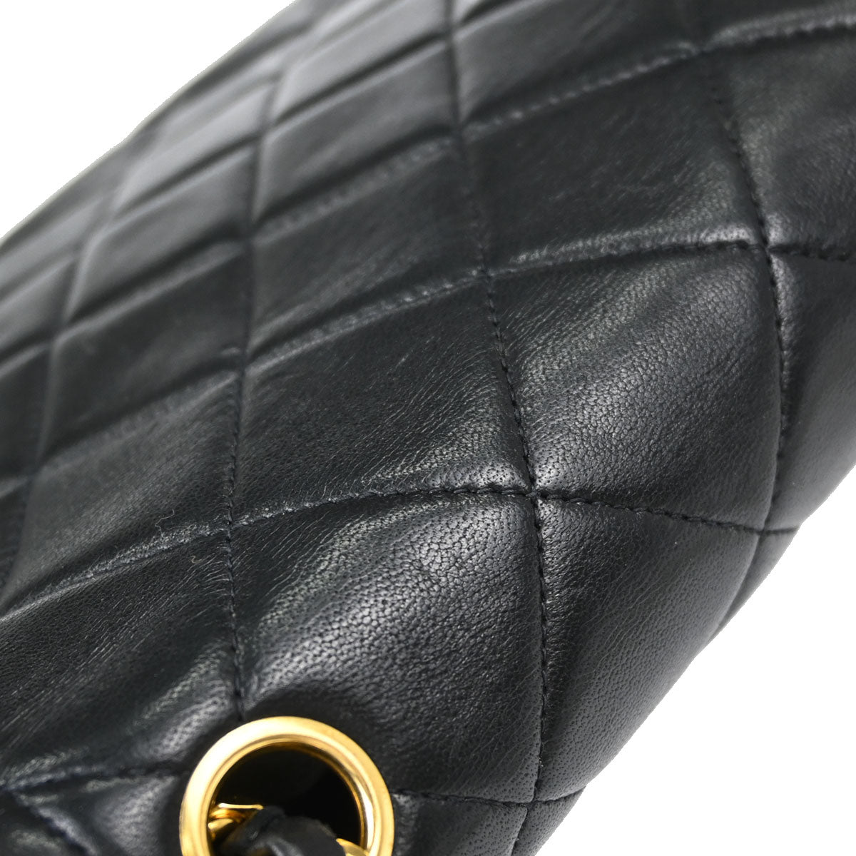 Chanel Black Lambskin Medium Diana Shoulder Bag