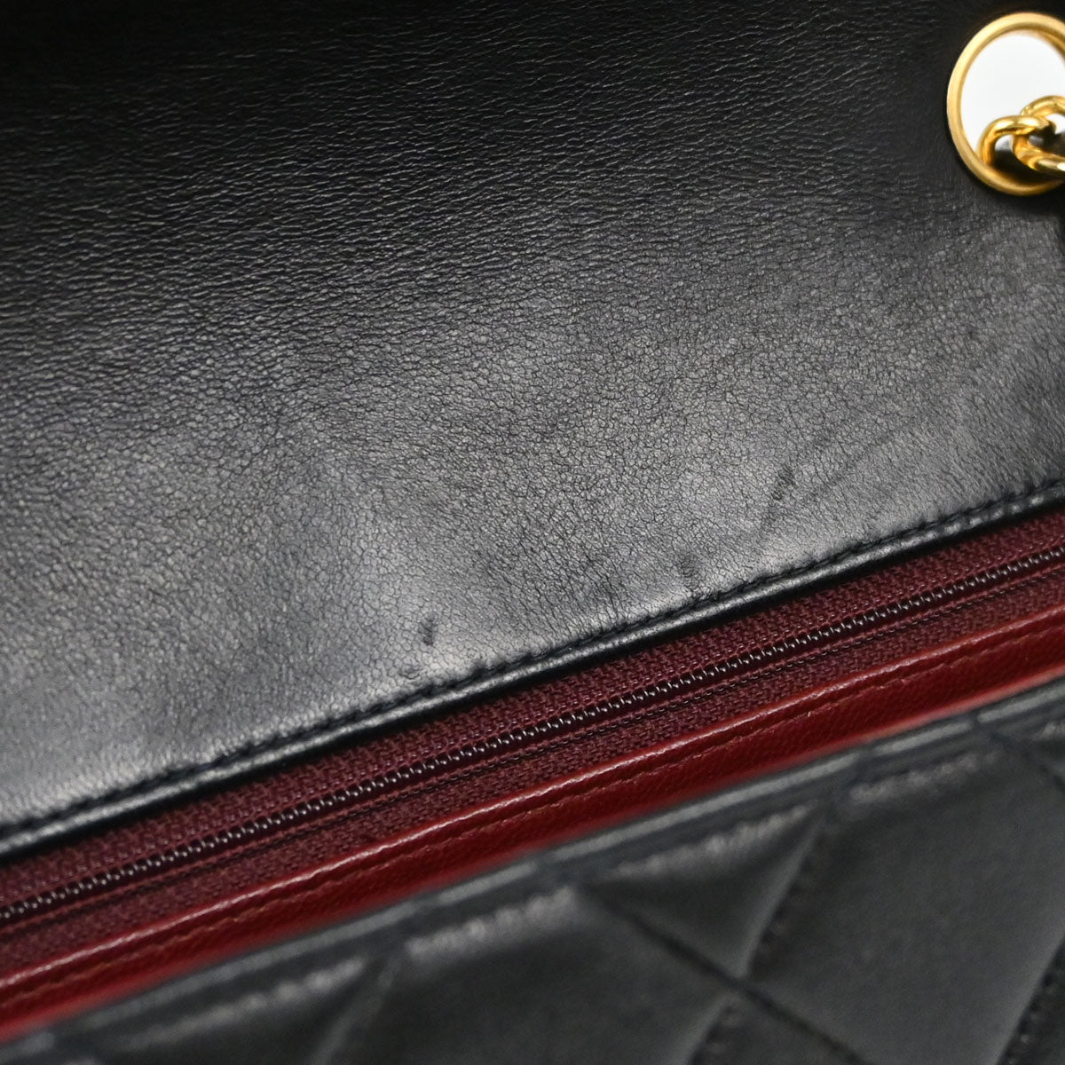 Chanel Black Lambskin Medium Diana Shoulder Bag