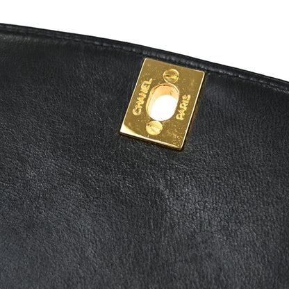 Chanel Black Lambskin Medium Diana Shoulder Bag