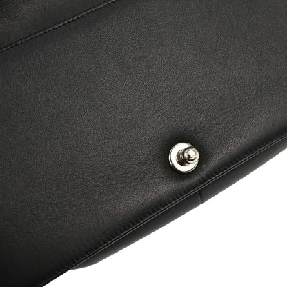 Boy Chanel Black Lambskin Chevron Medium Double Chain Shoulder Bag