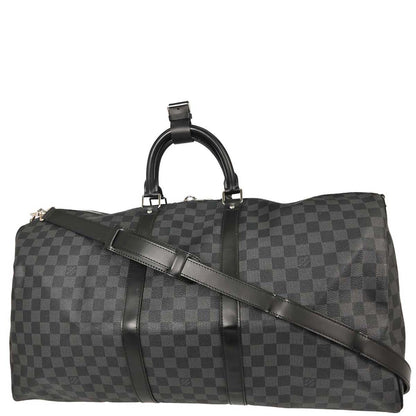 Louis Vuitton Damier Graphite Keepall Bandouliere 55 Duffle N41413