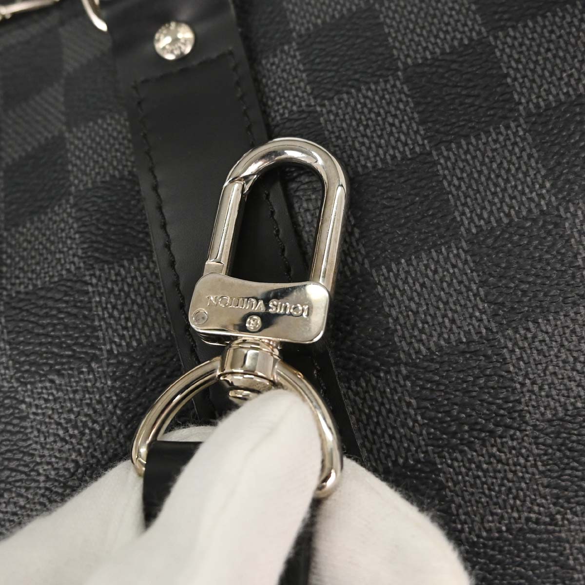 Louis Vuitton Damier Graphite Keepall Bandouliere 55 Duffle N41413