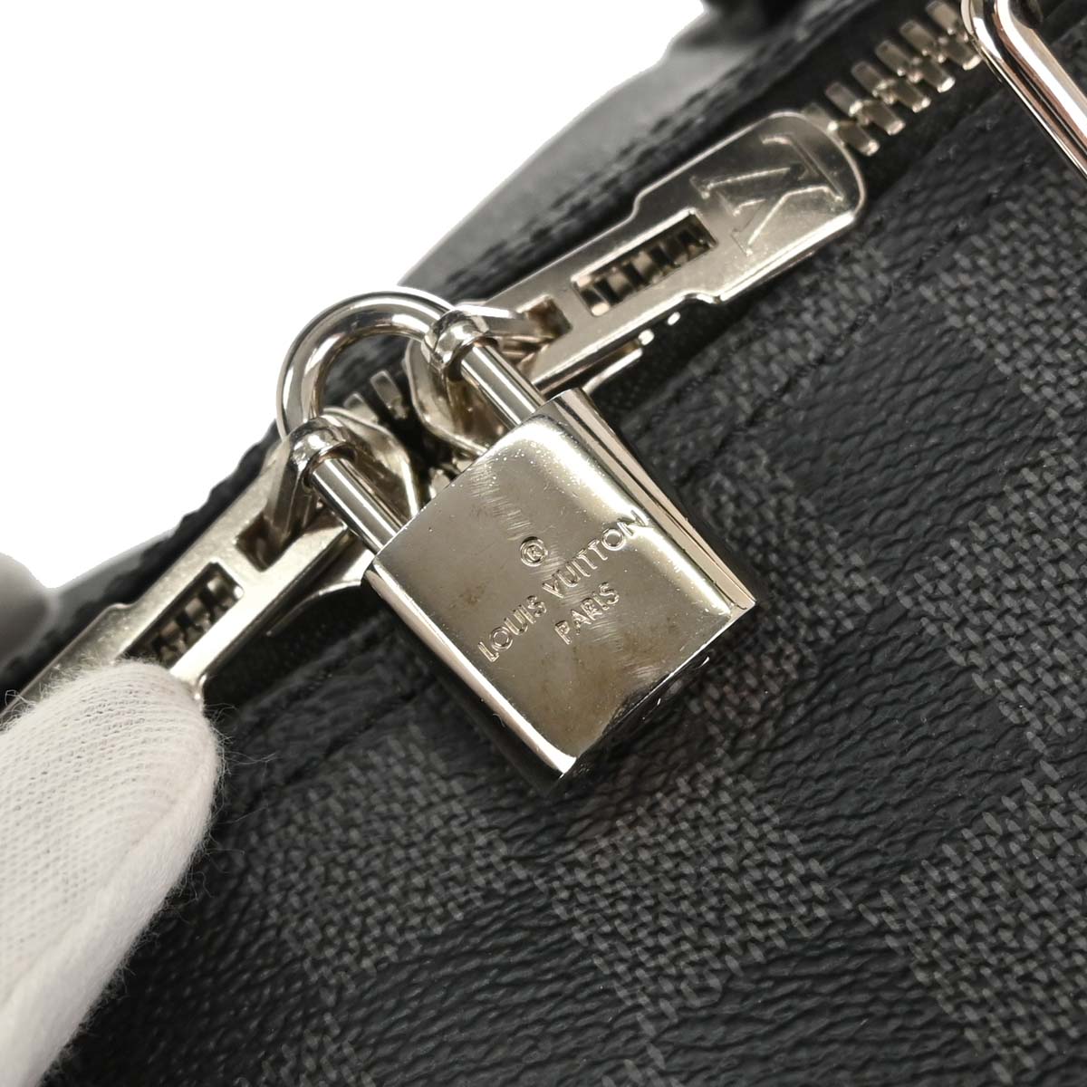 Louis Vuitton Damier Graphite Keepall Bandouliere 55 Duffle N41413