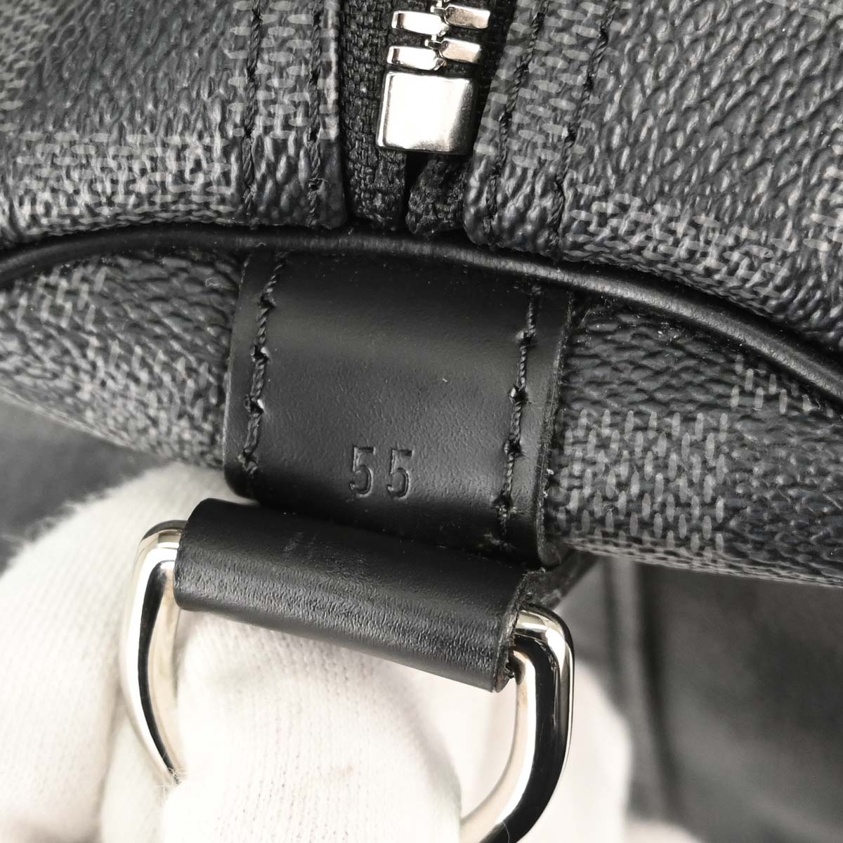 Louis Vuitton Damier Graphite Keepall Bandouliere 55 Duffle N41413
