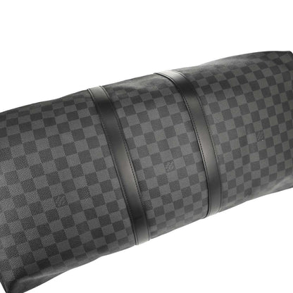 Louis Vuitton Damier Graphite Keepall Bandouliere 55 Duffle N41413