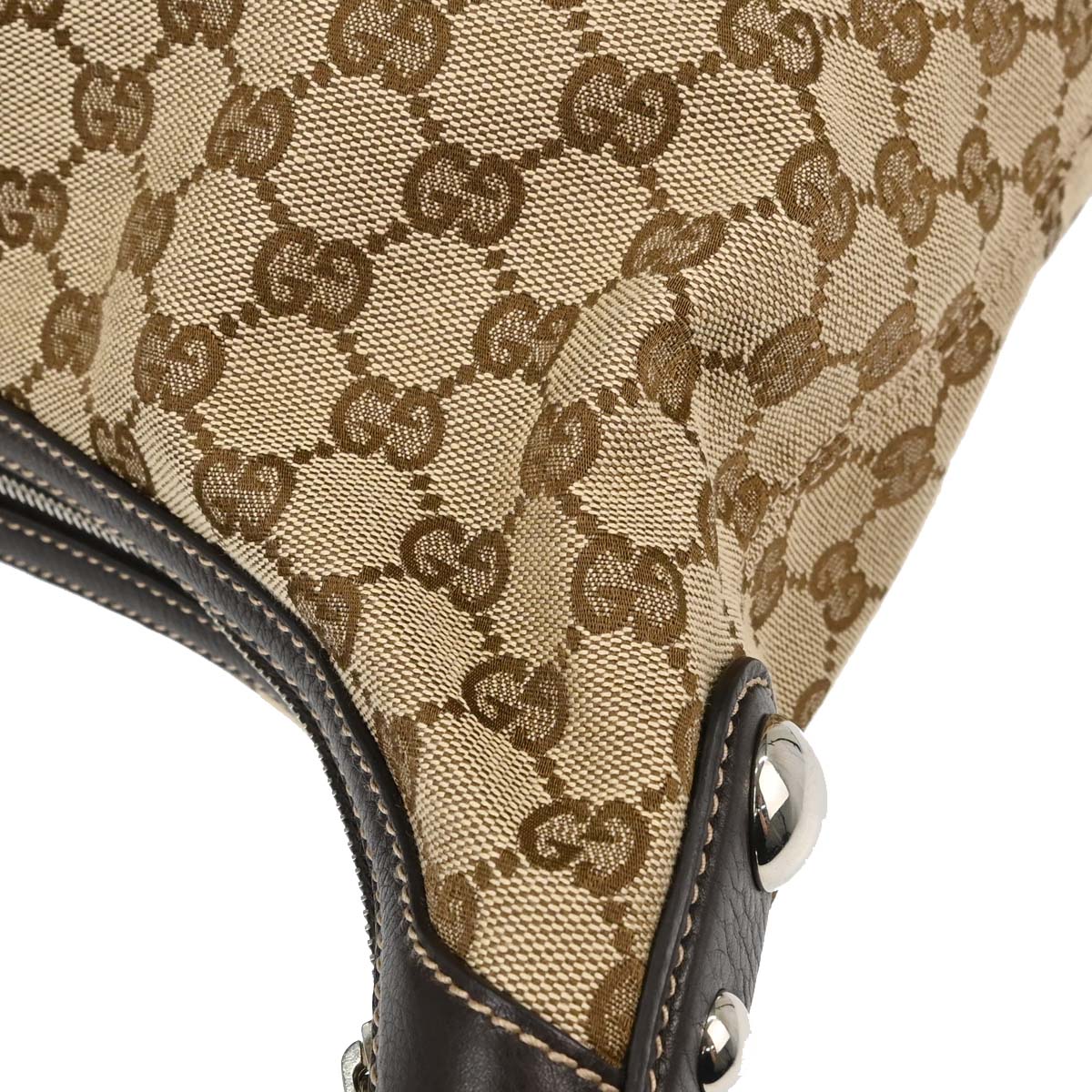 Gucci Beige Canvas GG Hobo 2way Shoulder Handbag