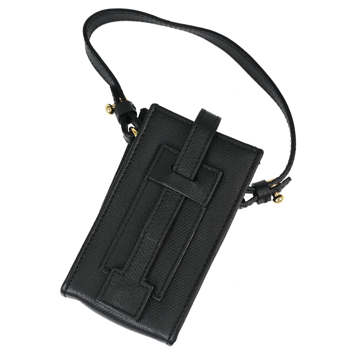 Chanel Black Calfskin Phone Case