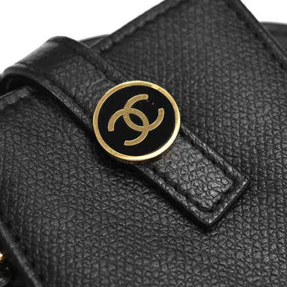 Chanel Black Calfskin Phone Case