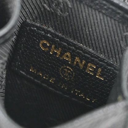 Chanel Black Calfskin Phone Case