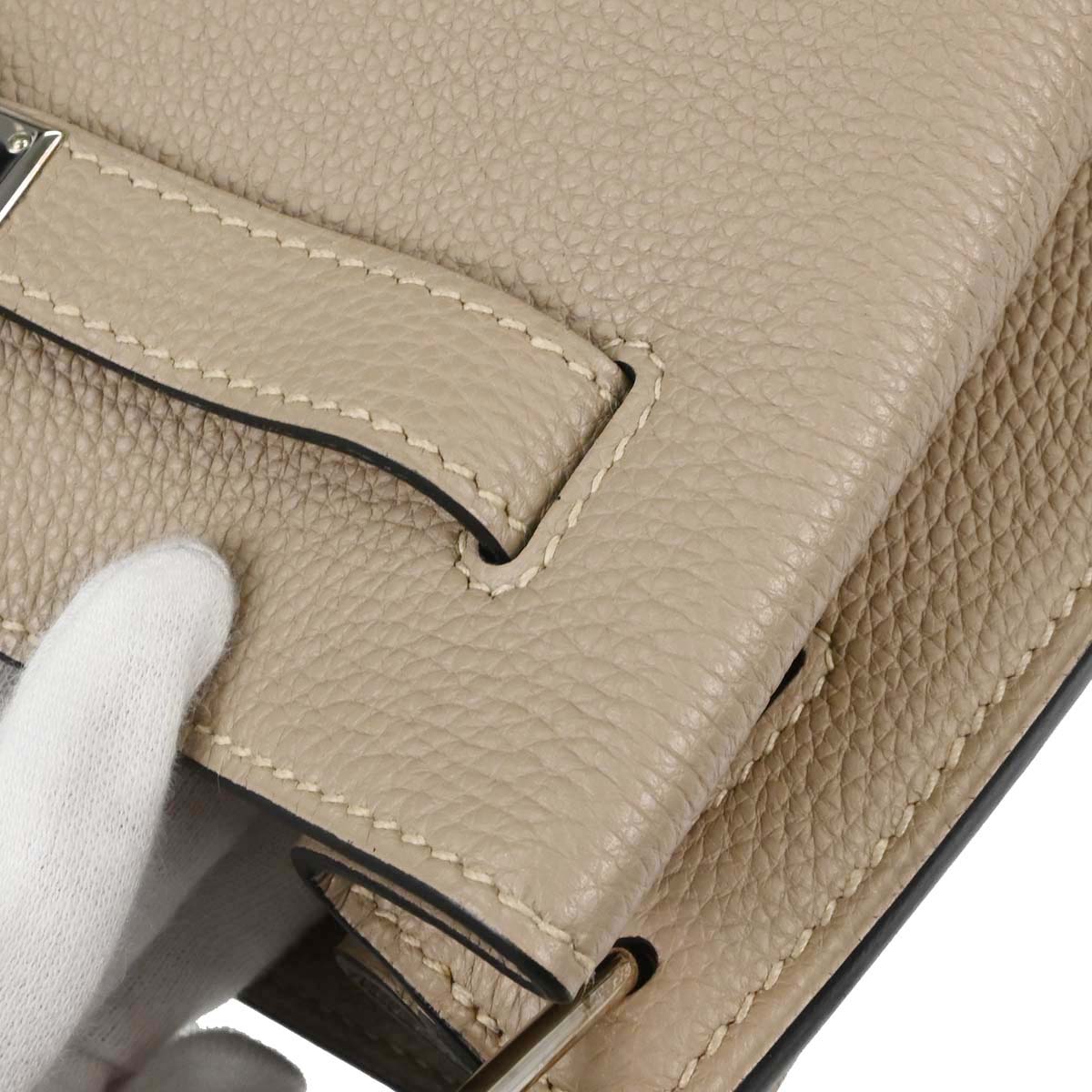 Hermes Gris Tourterelle Togo So Kelly 22 Shoulder Bag