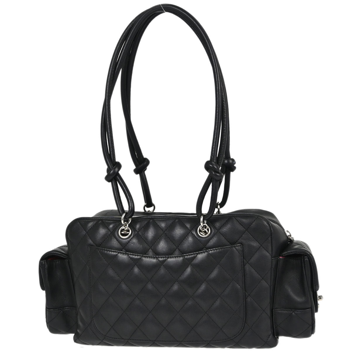 Chanel Black Calfskin Cambon Ligne Reporter Bag Handbag
