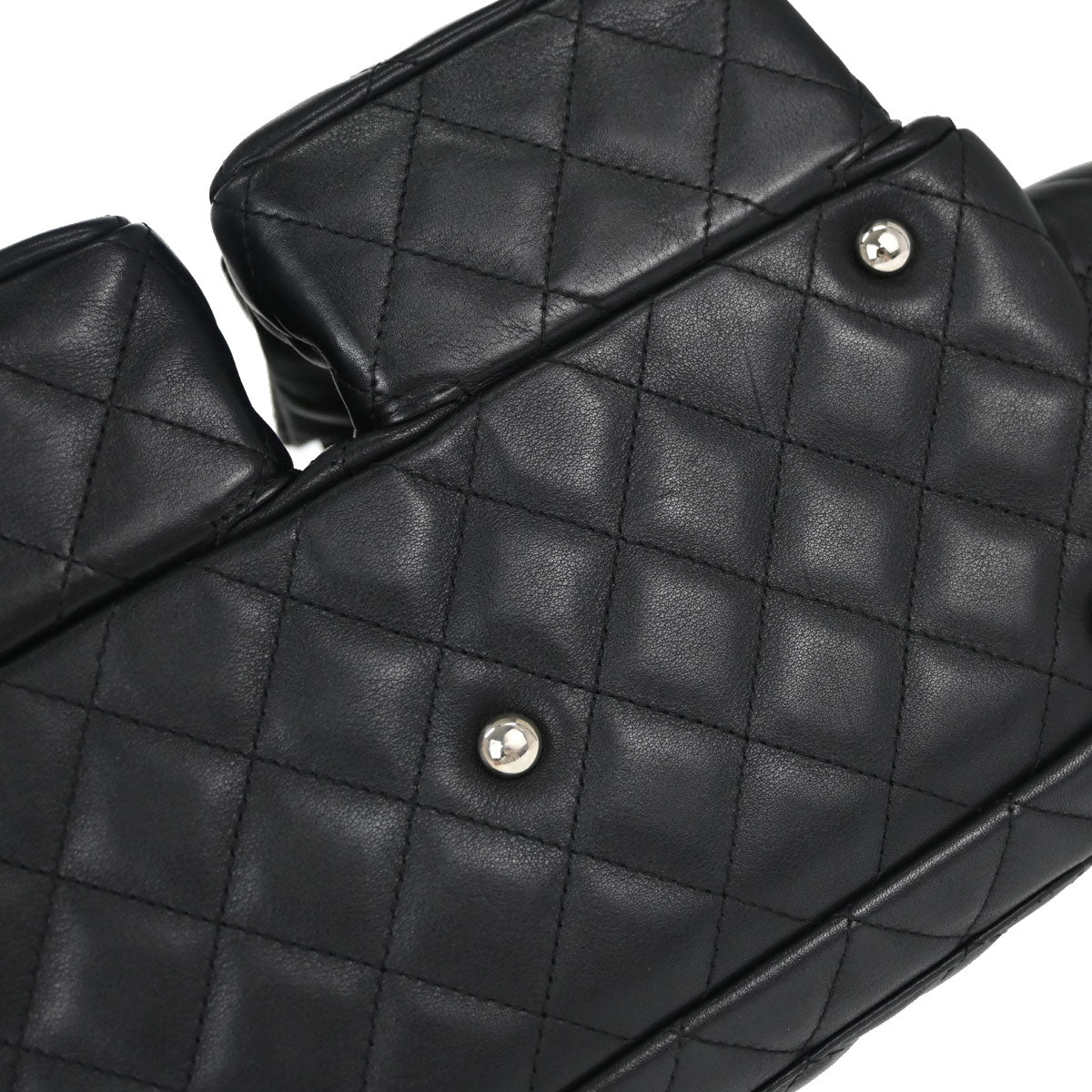 Chanel Black Calfskin Cambon Ligne Reporter Bag Handbag