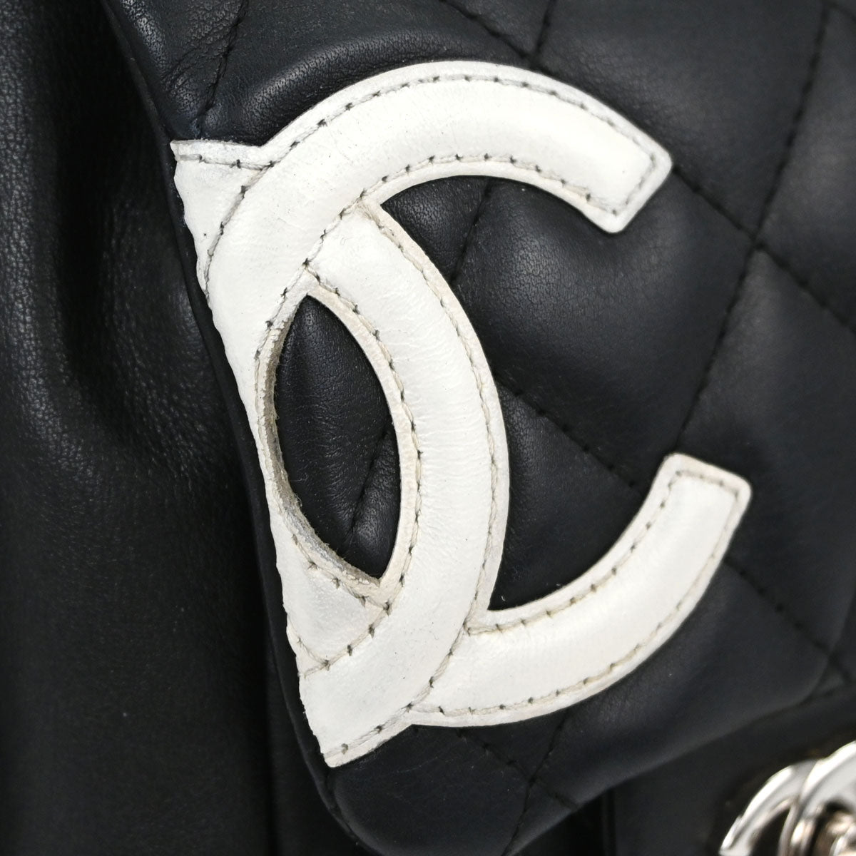 Chanel Black Calfskin Cambon Ligne Reporter Bag Handbag