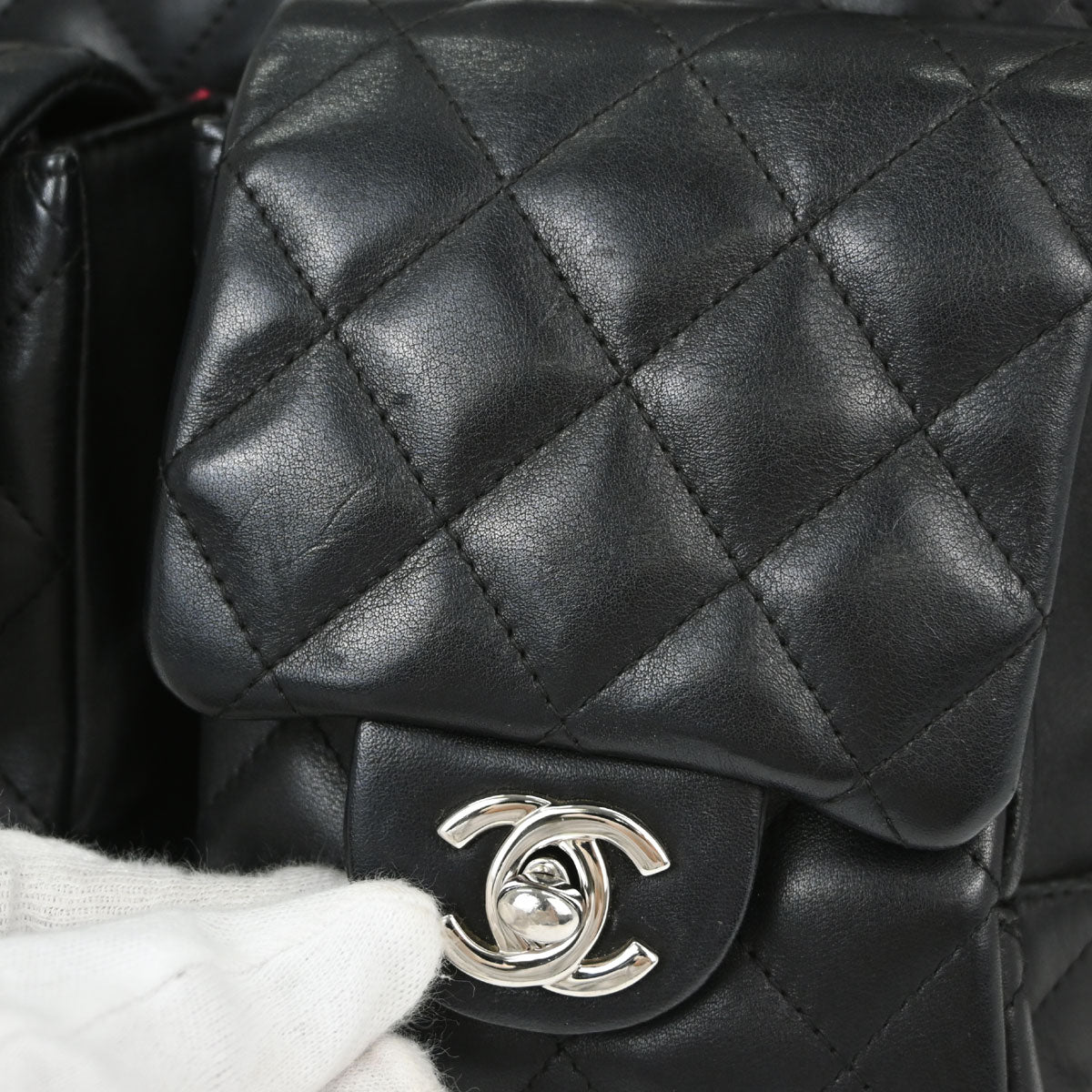 Chanel Black Calfskin Cambon Ligne Reporter Bag Handbag
