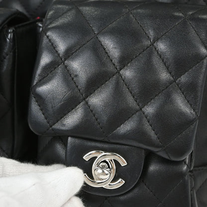 Chanel Black Calfskin Cambon Ligne Reporter Bag Handbag