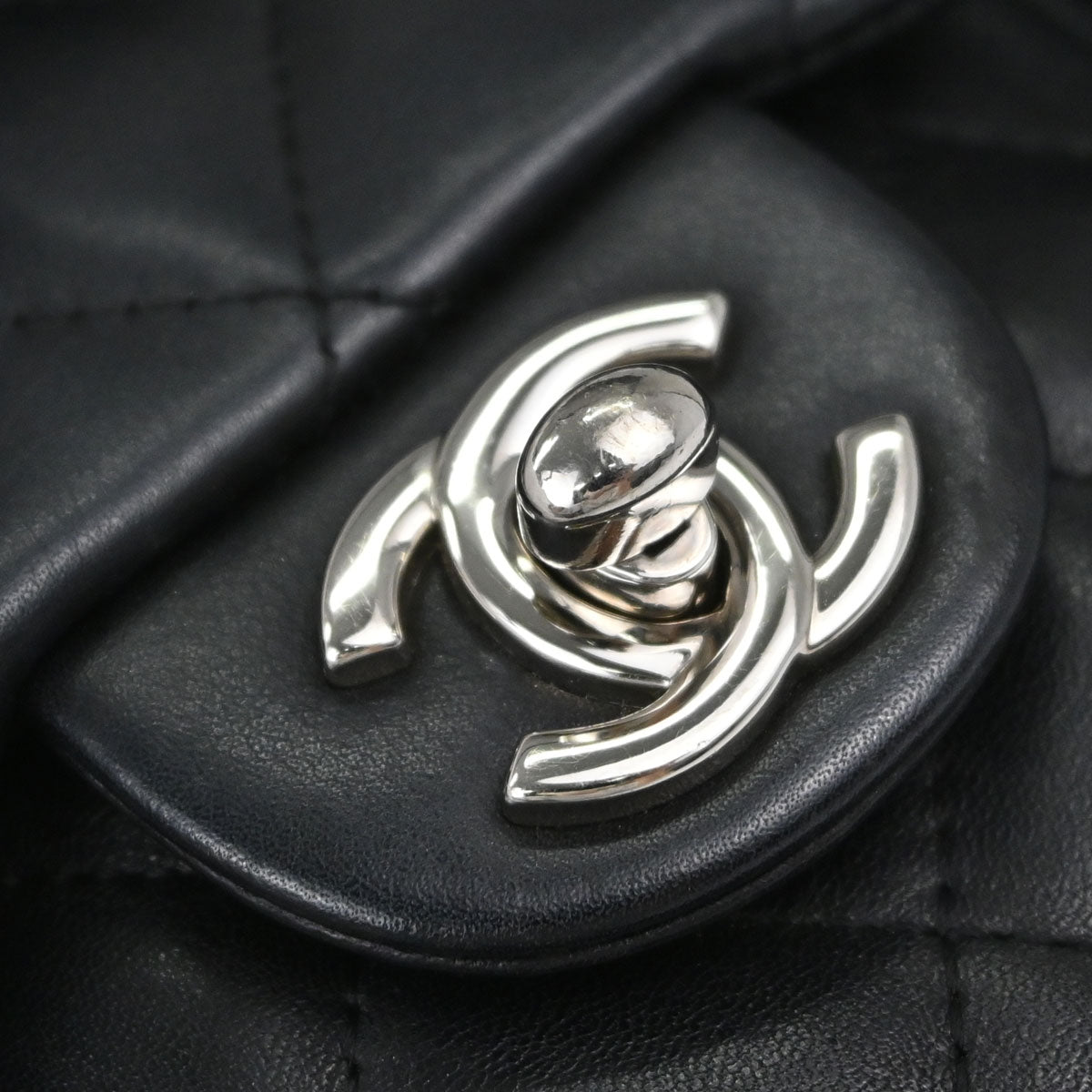Chanel Black Calfskin Cambon Ligne Reporter Bag Handbag