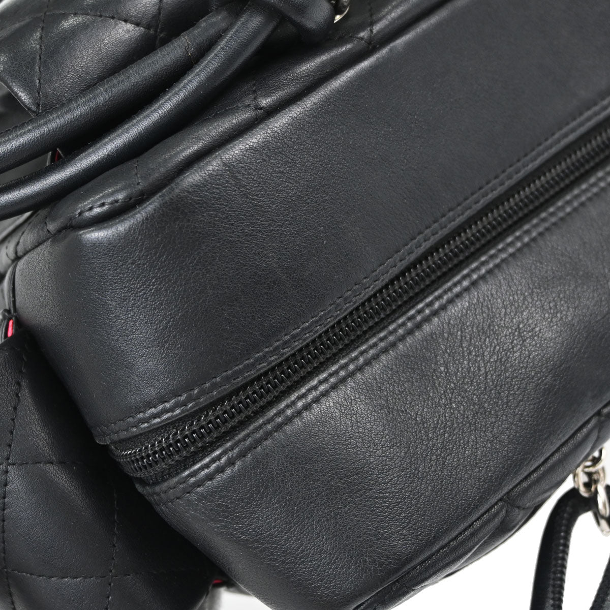 Chanel Black Calfskin Cambon Ligne Reporter Bag Handbag