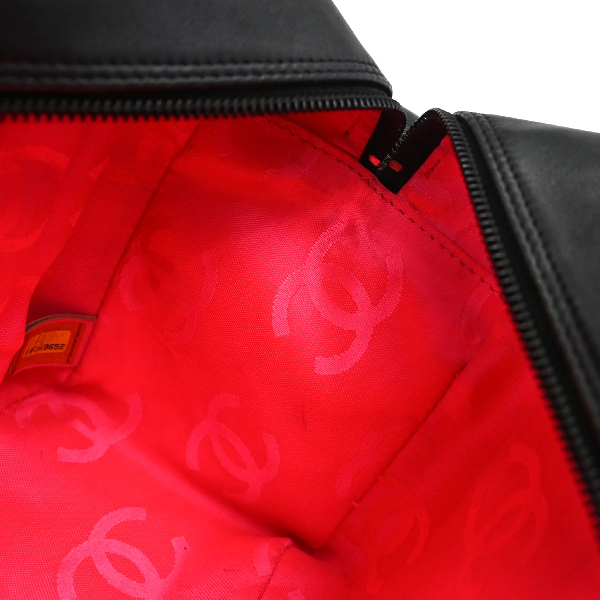 Chanel Black Calfskin Cambon Ligne Reporter Bag Handbag
