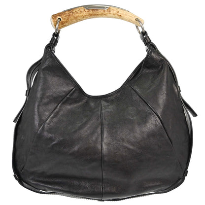 Yves Saint Laurent Black Leather Mombasa Handbag