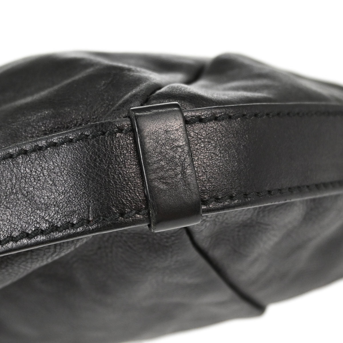 Yves Saint Laurent Black Leather Mombasa Handbag