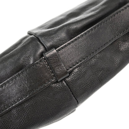 Yves Saint Laurent Black Leather Mombasa Handbag