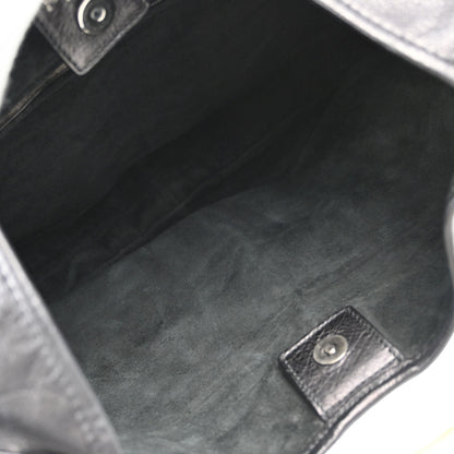 Yves Saint Laurent Black Leather Mombasa Handbag