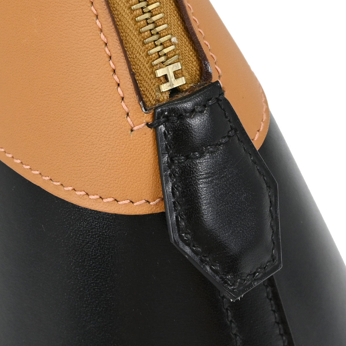 Hermes Black Naturel Box Calf Veau Gulliver Bolide 31 2way Shoulder Handbag