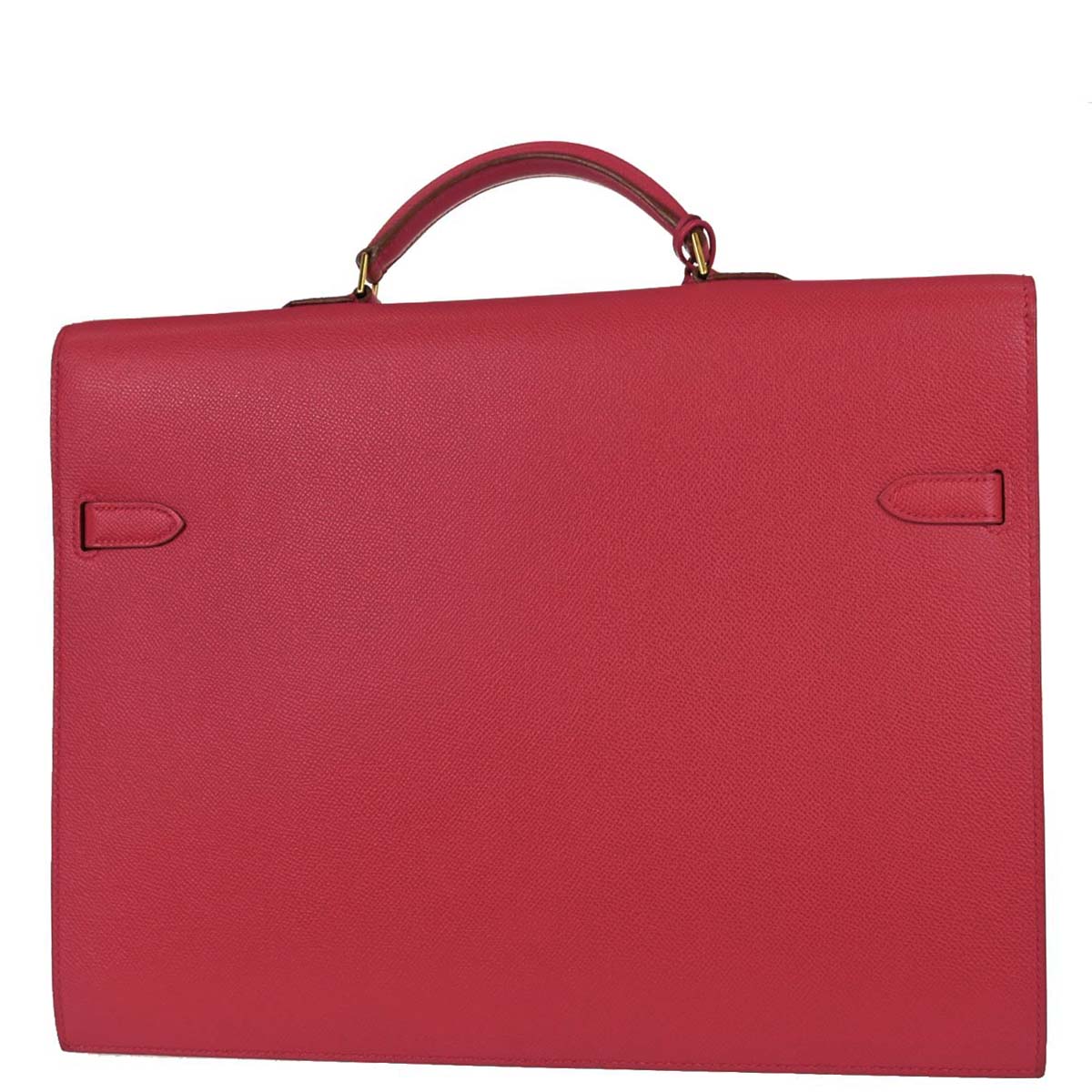 Hermes Rouge Vif Epsom Kelly Depeches 38 Briefcase Handbag