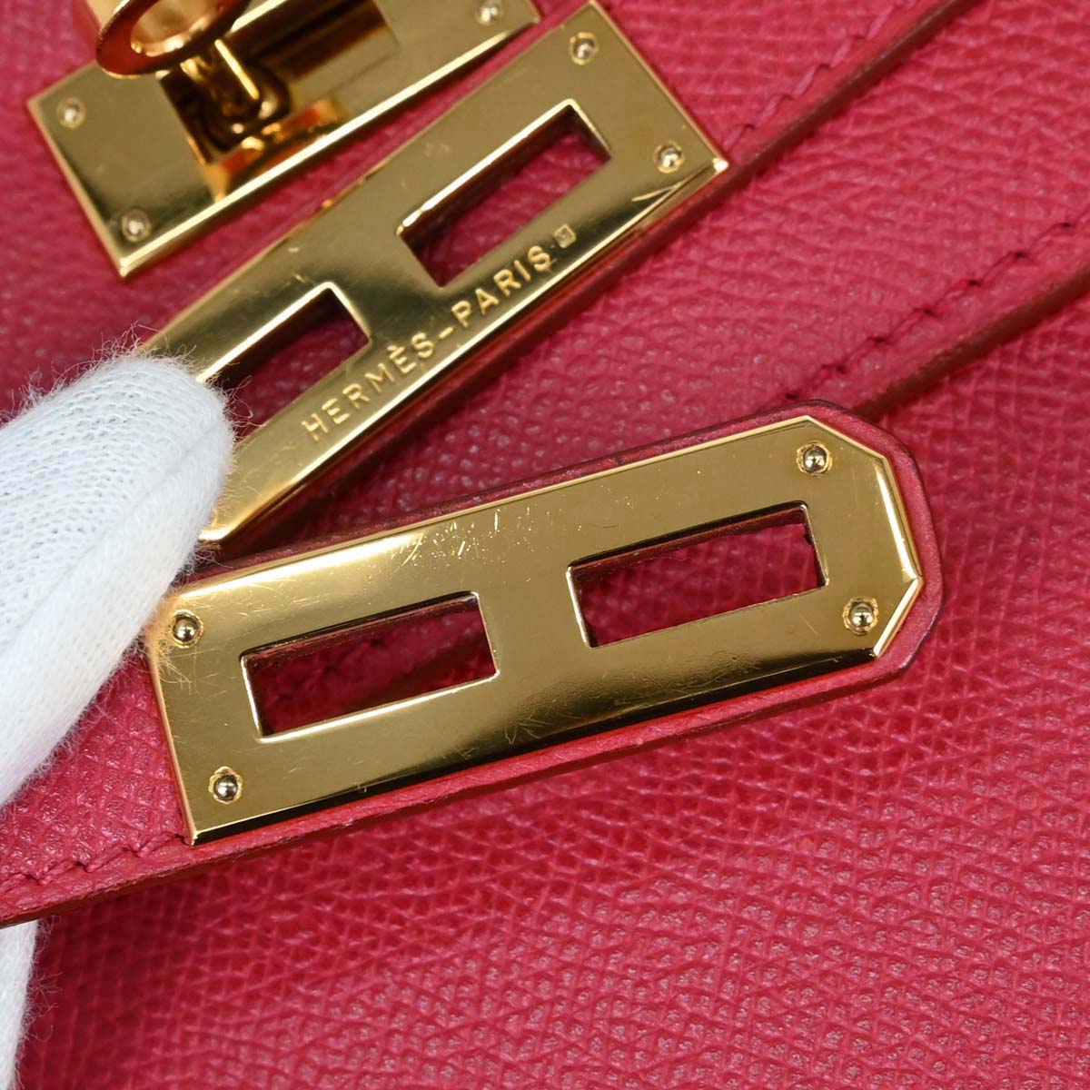 Hermes Rouge Vif Epsom Kelly Depeches 38 Briefcase Handbag