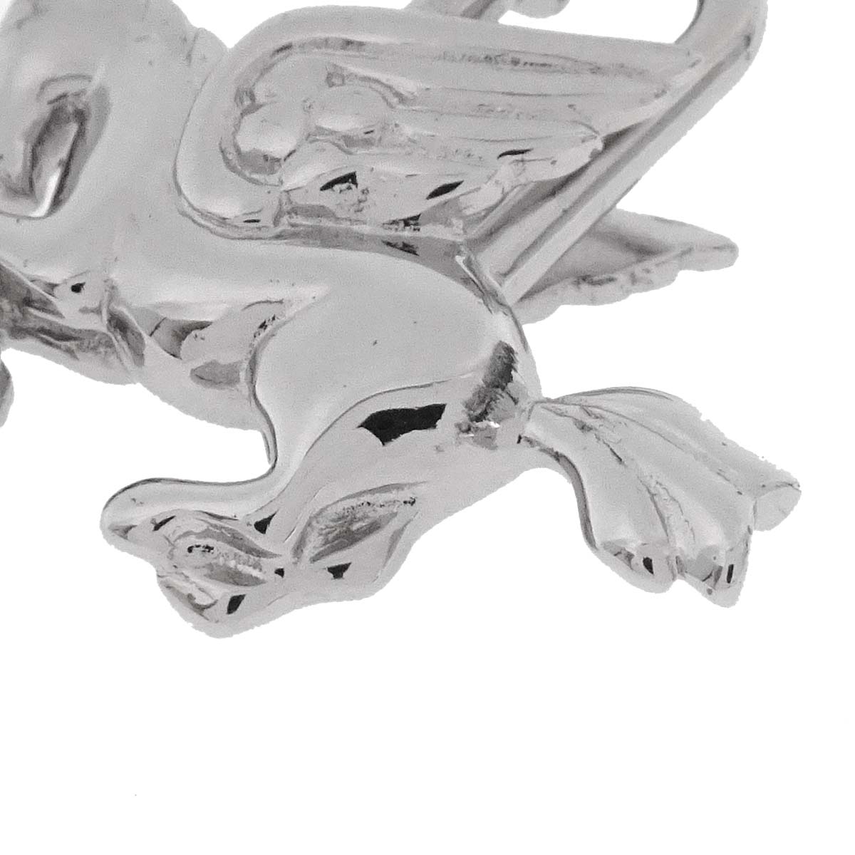 Hermes 1993 Le Cheval Pegasus Cadena Silver Small Good