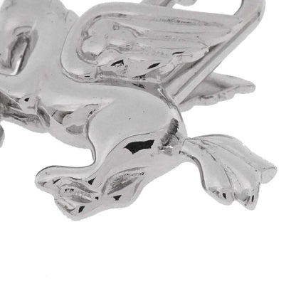Hermes 1993 Le Cheval Pegasus Cadena Silver Small Good