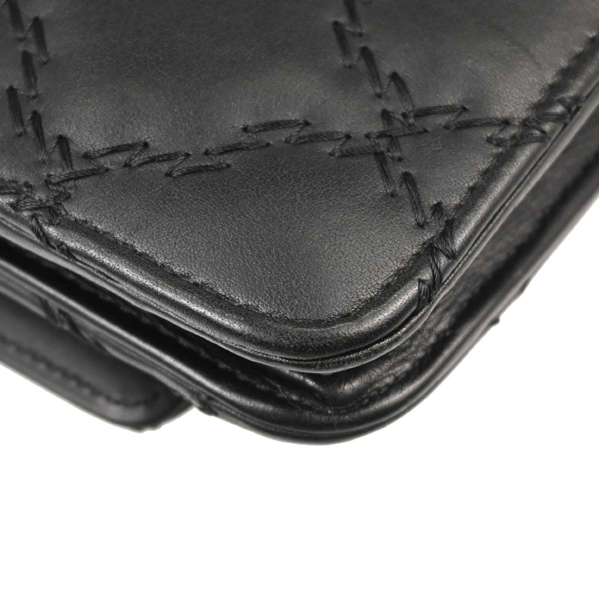 Chanel Black Calfskin Hamptons WOC Wallet on Chain Bag
