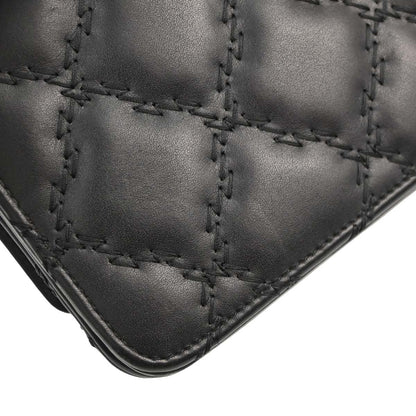 Chanel Black Calfskin Hamptons WOC Wallet on Chain Bag