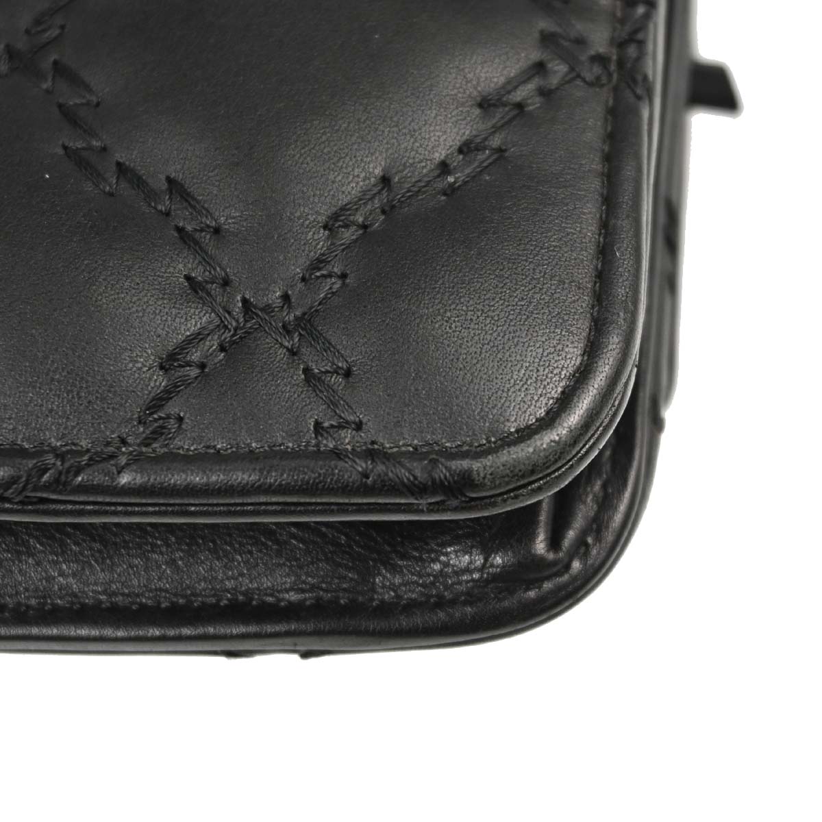 Chanel Black Calfskin Hamptons WOC Wallet on Chain Bag