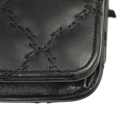 Chanel Black Calfskin Hamptons WOC Wallet on Chain Bag
