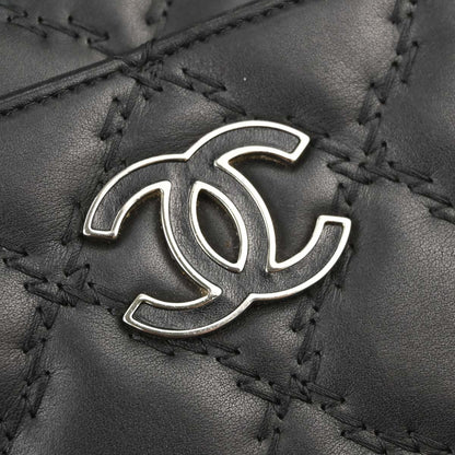 Chanel Black Calfskin Hamptons WOC Wallet on Chain Bag