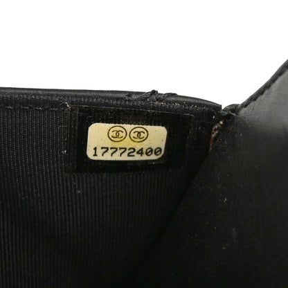 Chanel Black Calfskin Hamptons WOC Wallet on Chain Bag