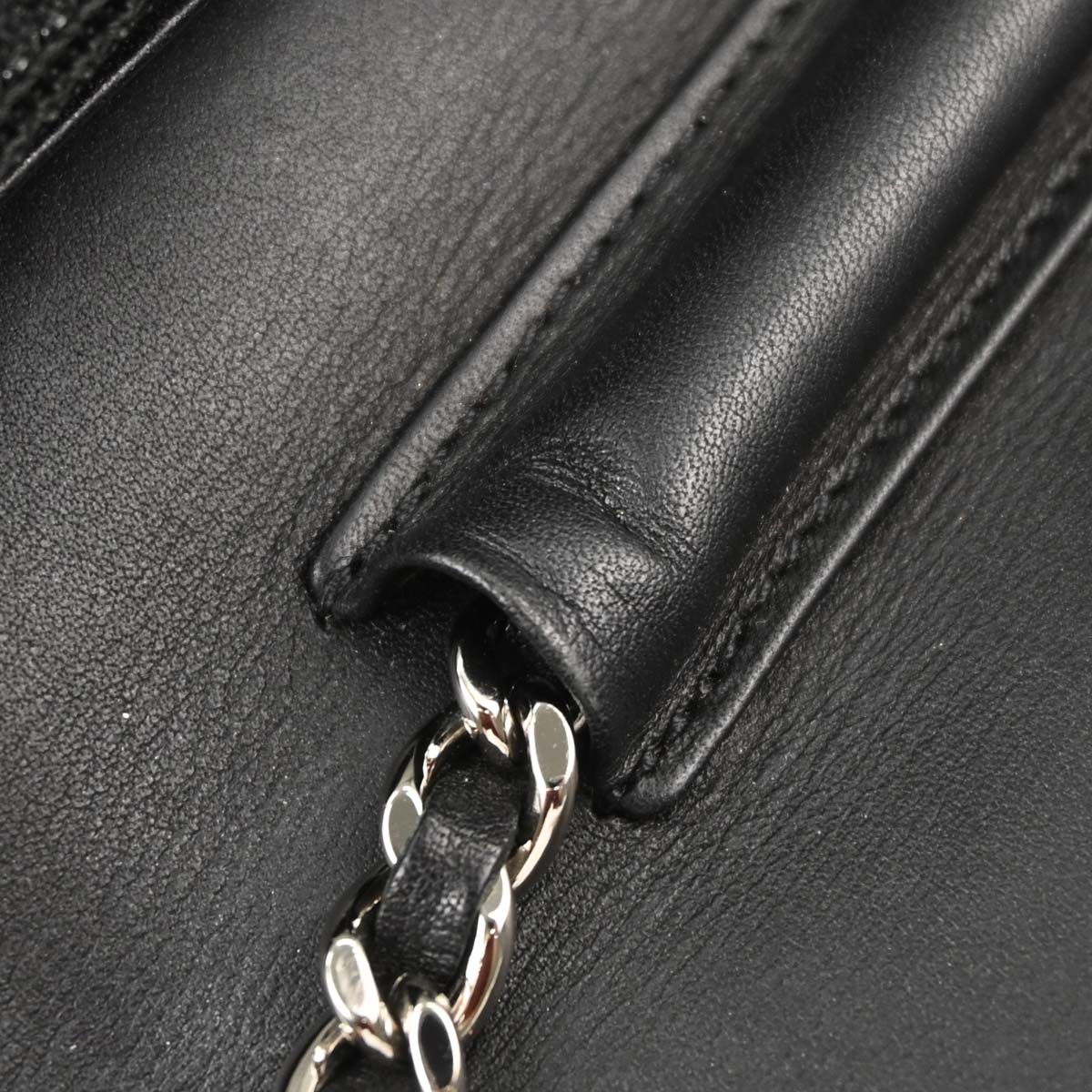 Chanel Black Calfskin Hamptons WOC Wallet on Chain Bag