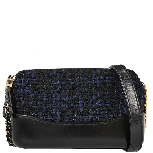 Chanel Navy Tweed Gabrielle WOC Wallet on Chain Shoulder Bag