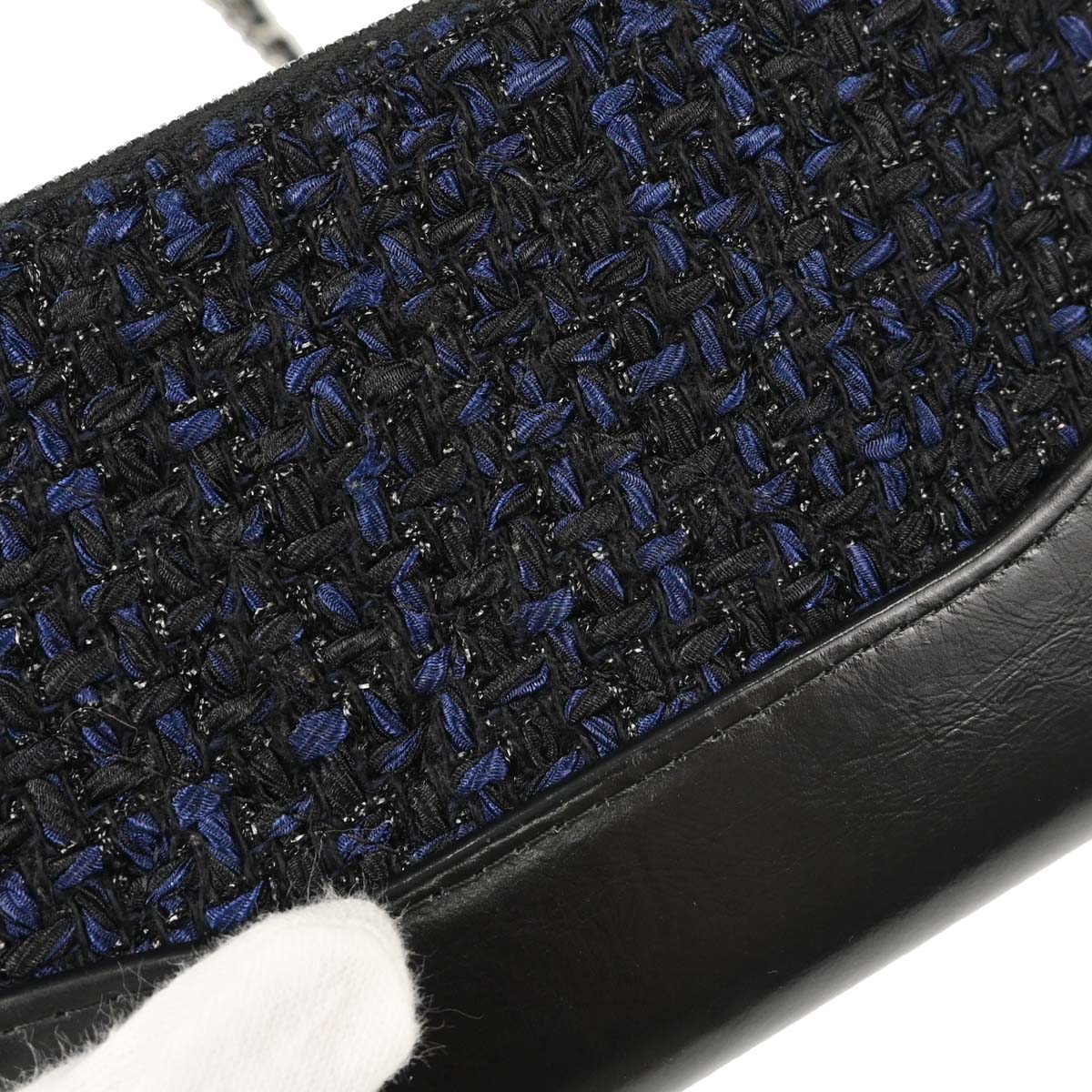 Chanel Navy Tweed Gabrielle WOC Wallet on Chain Shoulder Bag