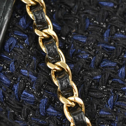 Chanel Navy Tweed Gabrielle WOC Wallet on Chain Shoulder Bag