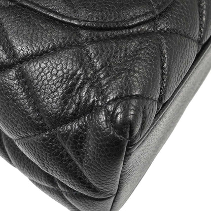 Chanel Black Caviar Skin Kelly Top Handle Handbag