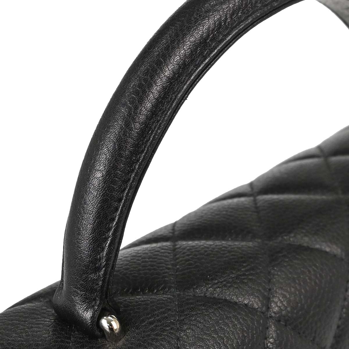 Chanel Black Caviar Skin Kelly Top Handle Handbag