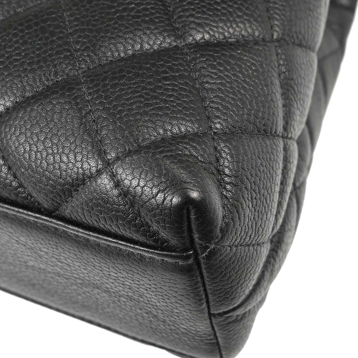 Chanel Black Caviar Skin Kelly Top Handle Handbag